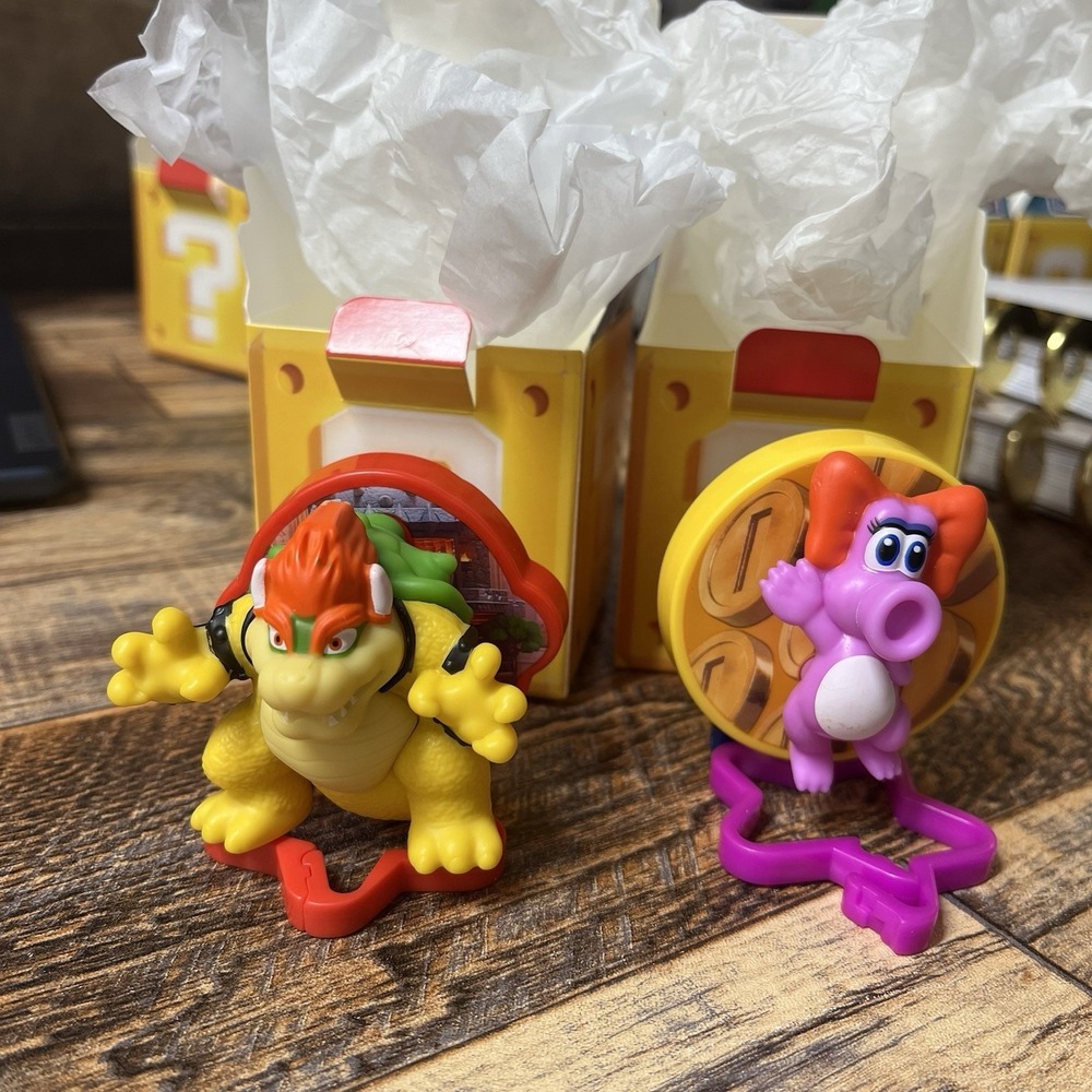Super Mario Galaxy McDonalds Toys 2026 Bowser & Birdo NEW